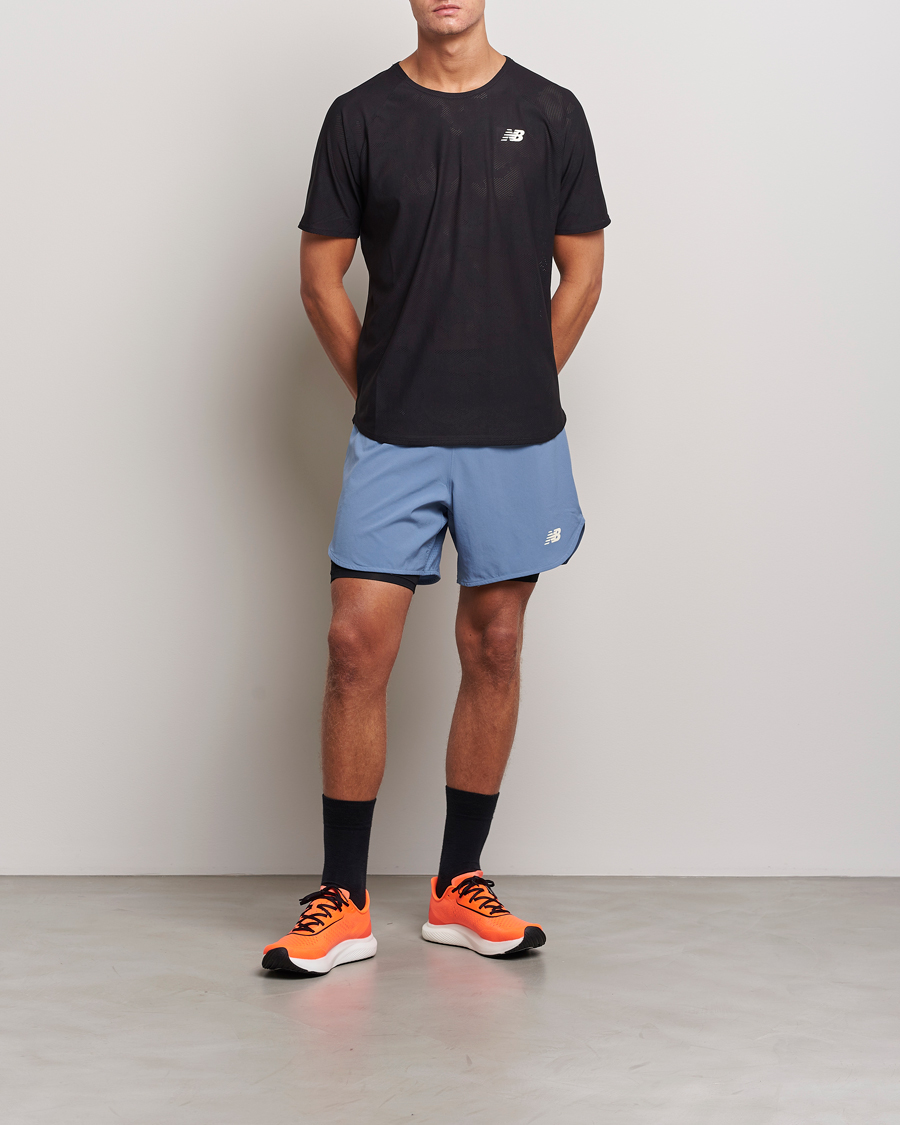 Herre | Shorts | New Balance | Running Q Speed 2 in 1 Shorts Mercury Blue