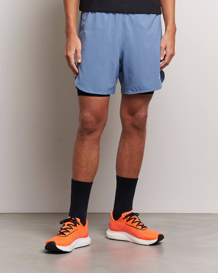 Herre | Funktionelle shorts | New Balance Running | Q Speed 2 in 1 Shorts Mercury Blue