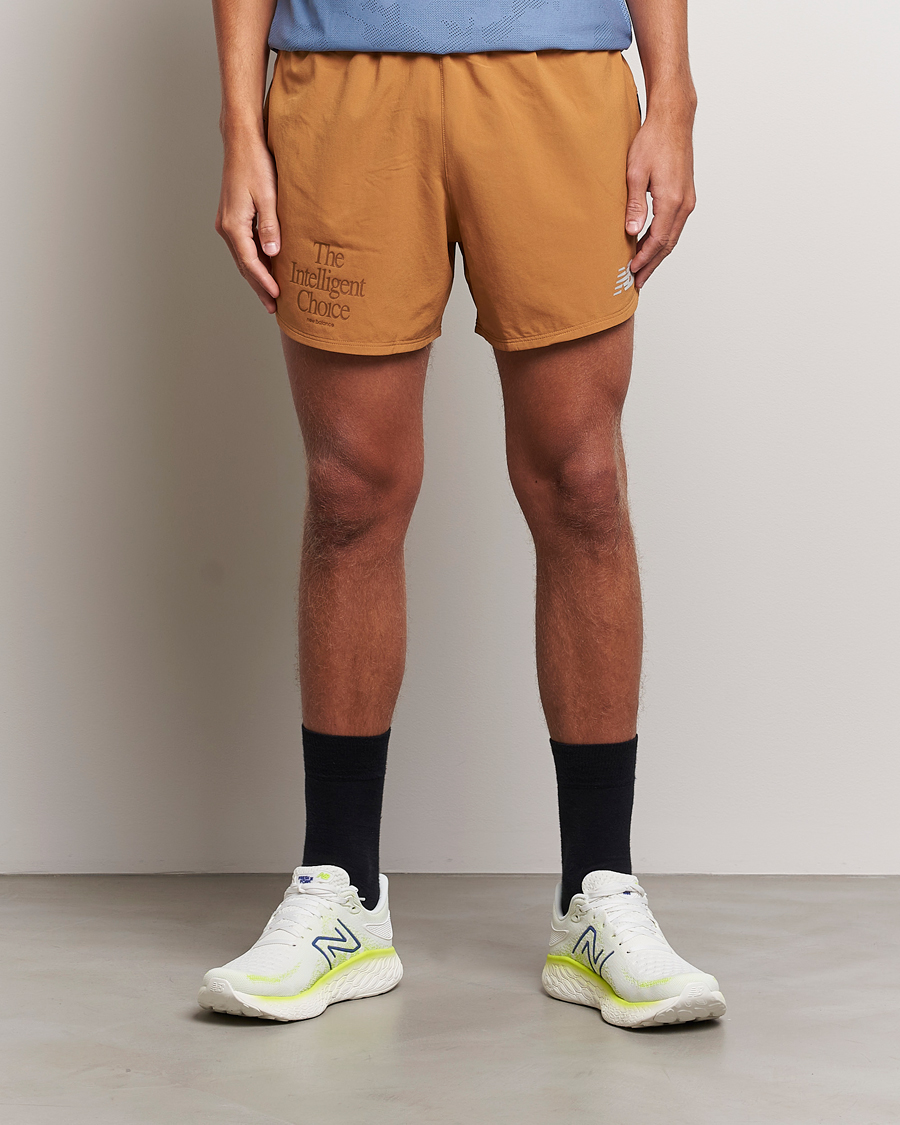 Herre | Shorts | New Balance Running | Impact Run 5 Inch Shorts Tobacco