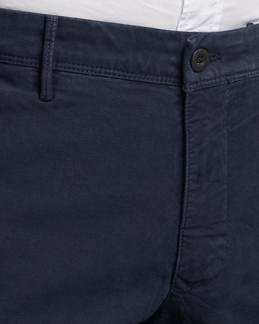 Herre | Bukser | Incotex | Slim Fit Garment Dyed Slacks Navy