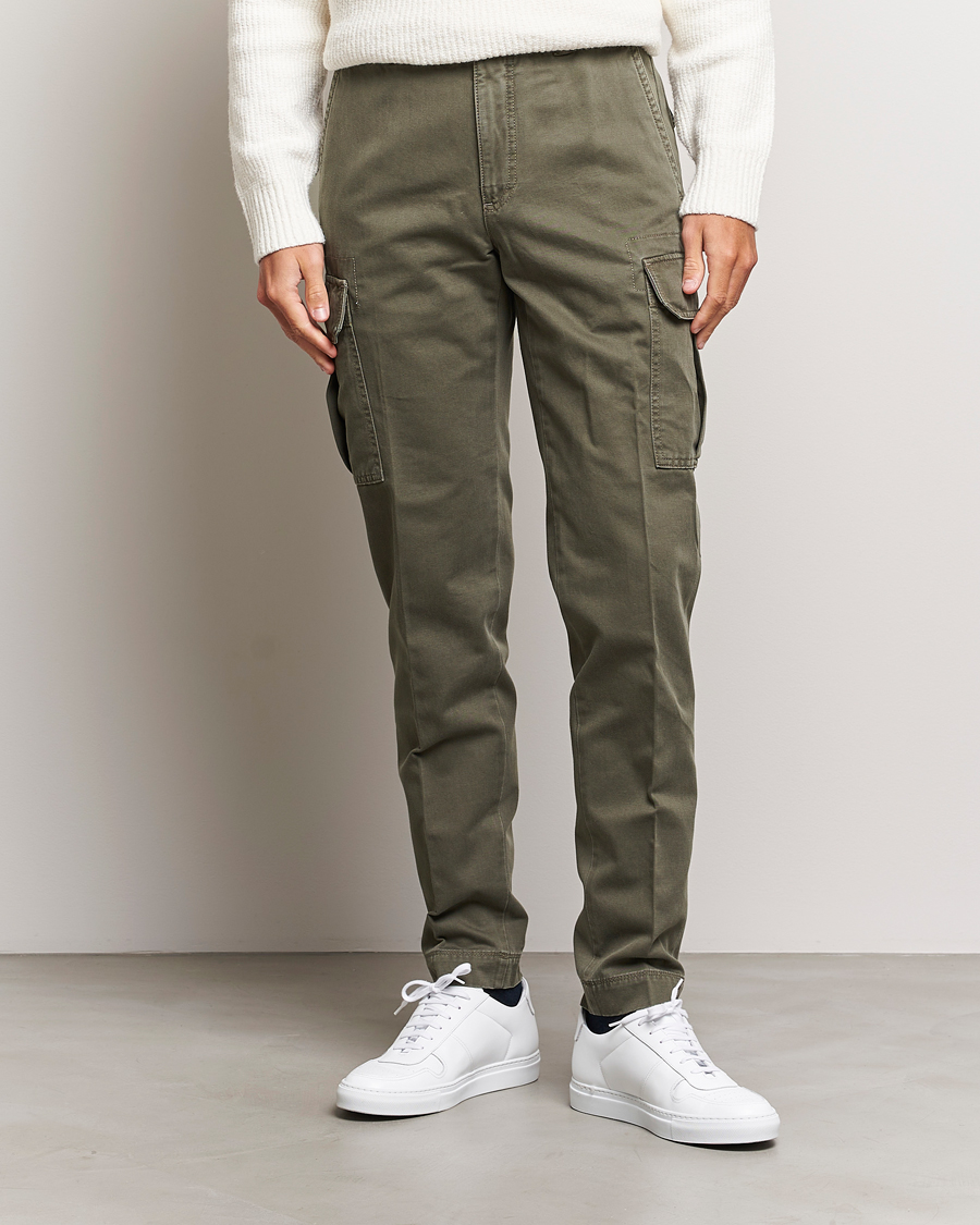 Herre | Bukser | Incotex | Slim Fit Cargo Pants Military