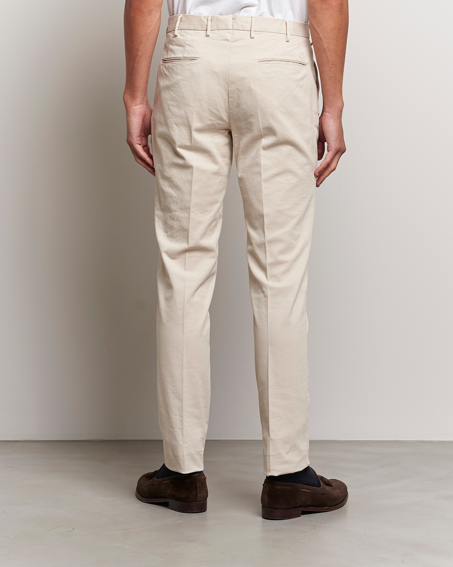 Herre | Bukser | Incotex | Slim Fit Cotton Stretch Chinos Off White