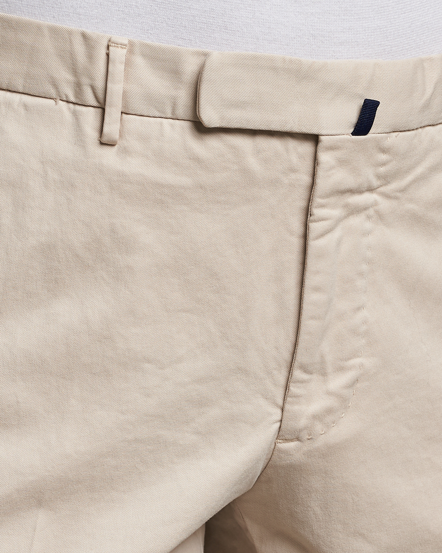 Herre | Bukser | Incotex | Slim Fit Cotton Stretch Chinos Off White
