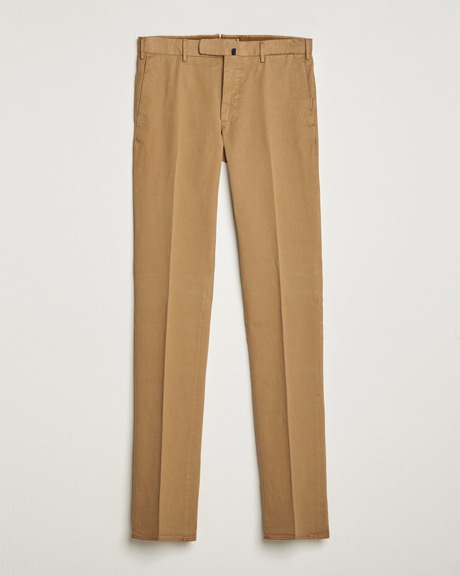 Herre | Bukser | Incotex | Slim Fit Cotton Stretch Chinos Beige