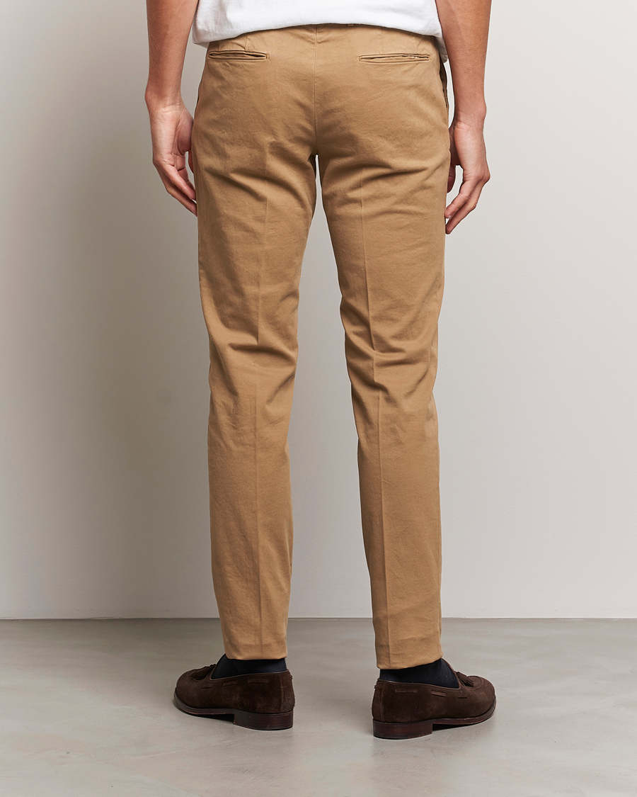 Herre | Bukser | Incotex | Slim Fit Cotton Stretch Chinos Beige
