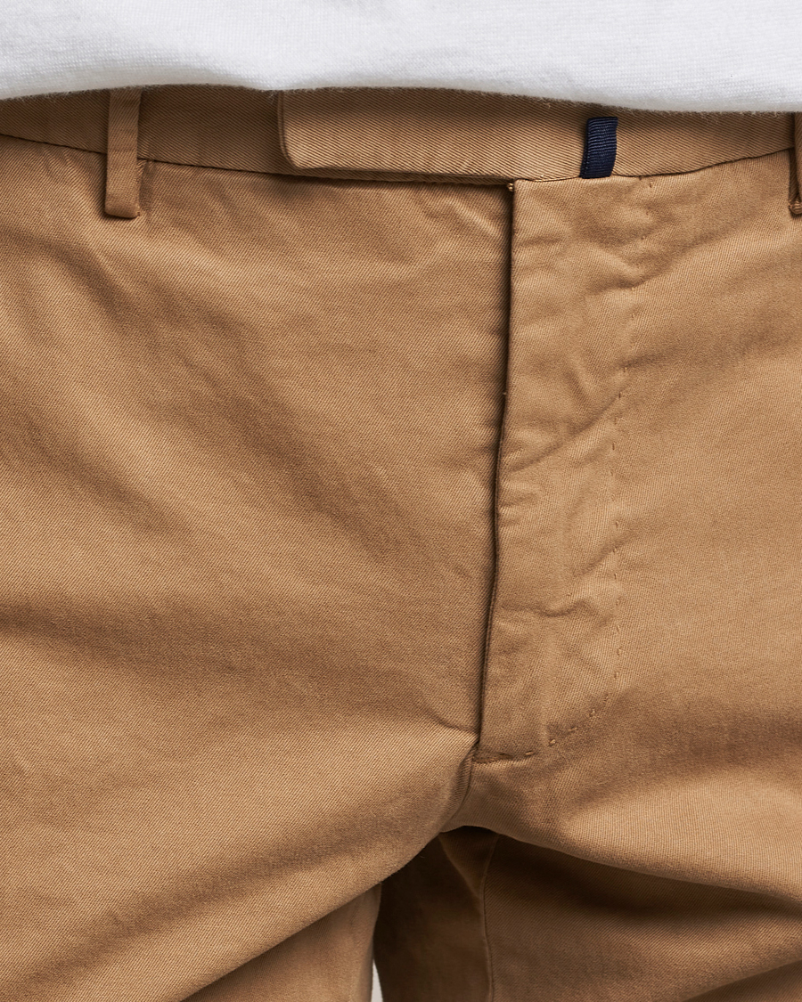 Herre | Bukser | Incotex | Slim Fit Cotton Stretch Chinos Beige
