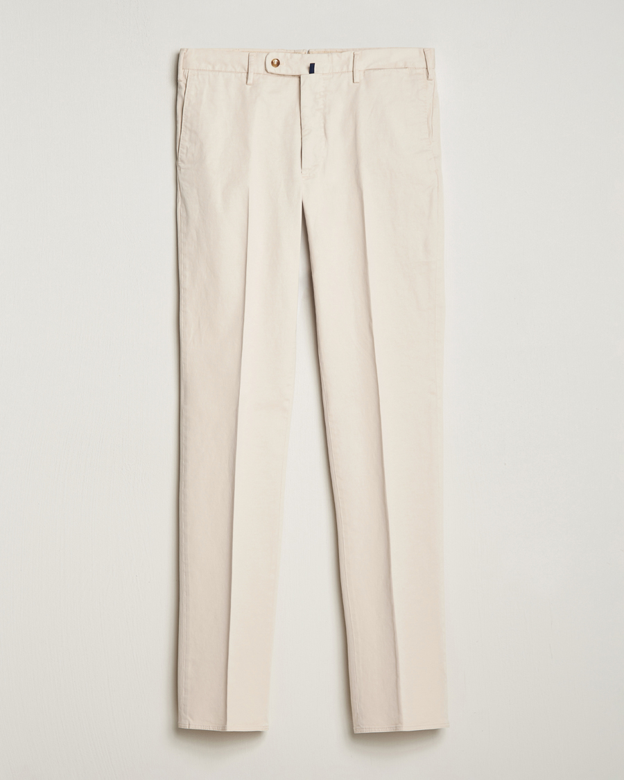 Herre | Bukser | Incotex | Regular Fit Cotton Chinos Off White