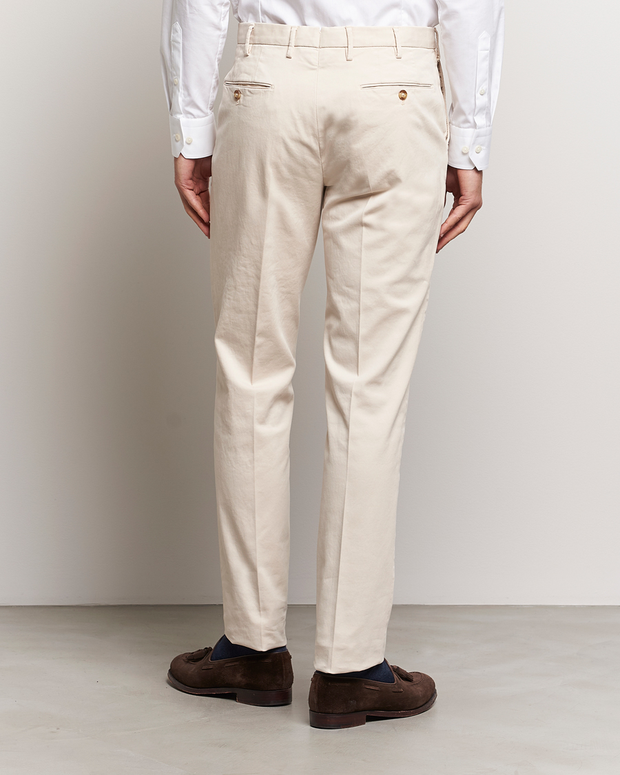 Herre | Bukser | Incotex | Regular Fit Cotton Chinos Off White