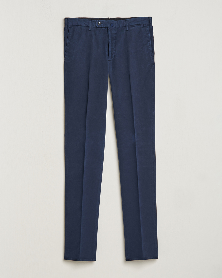 Herre | Bukser | Incotex | Regular Fit Cotton Chinos Navy
