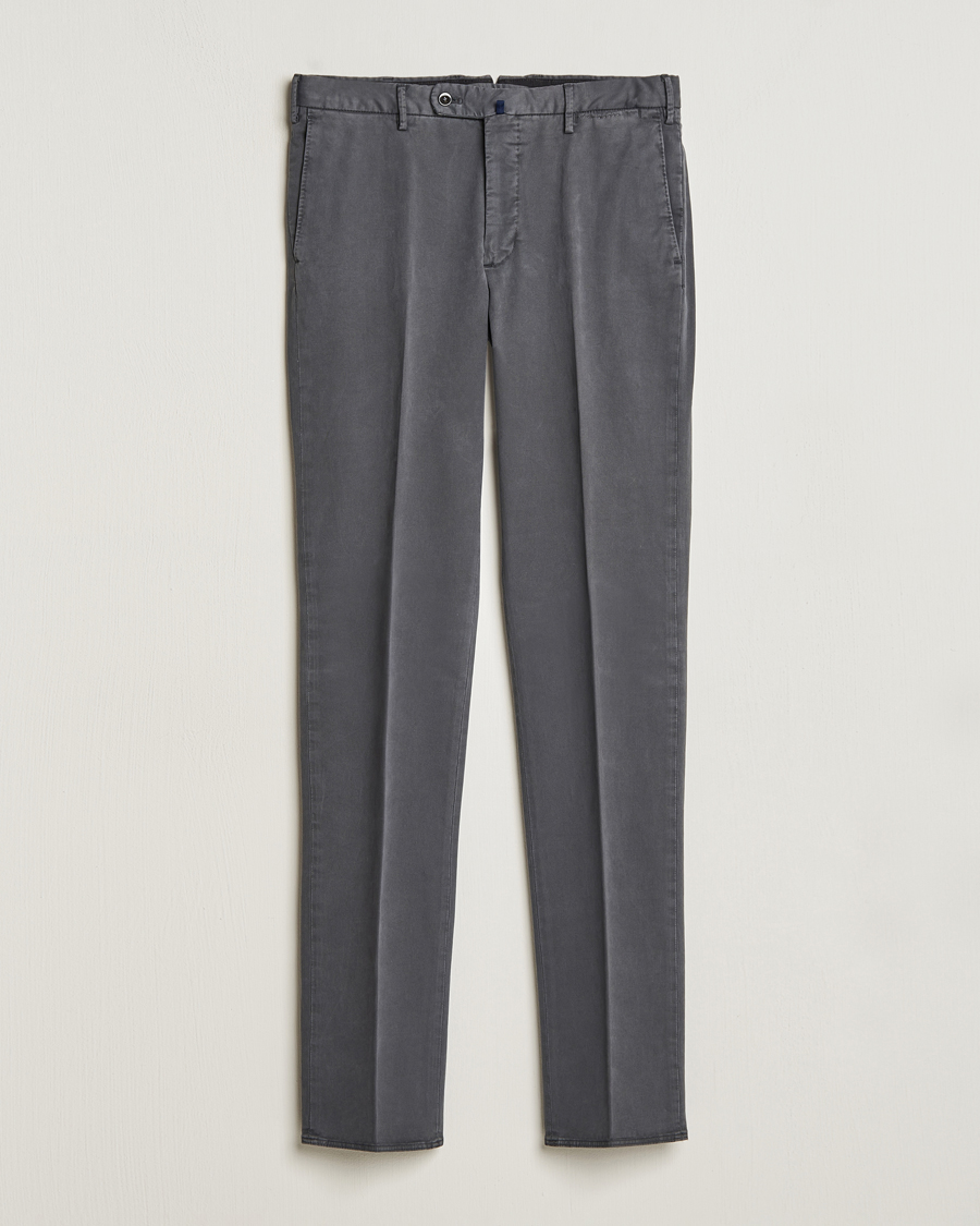 Herre | Bukser | Incotex | Regular Fit Cotton Chinos Dark Grey