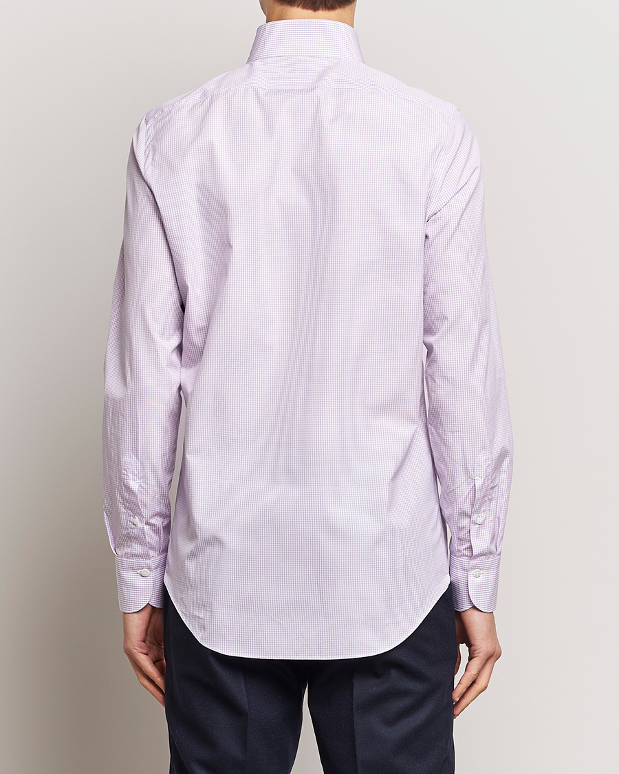 Herre | Skjorter | Finamore Napoli | Milano Slim Giza 170 Button Down Shirt Pink