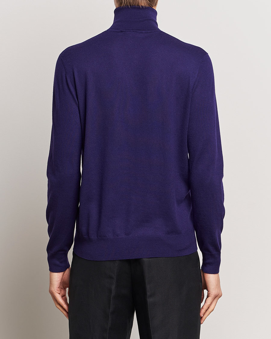Herre | Trøjer | Ralph Lauren Purple Label | Cashmere Jersey Rollneck Purple