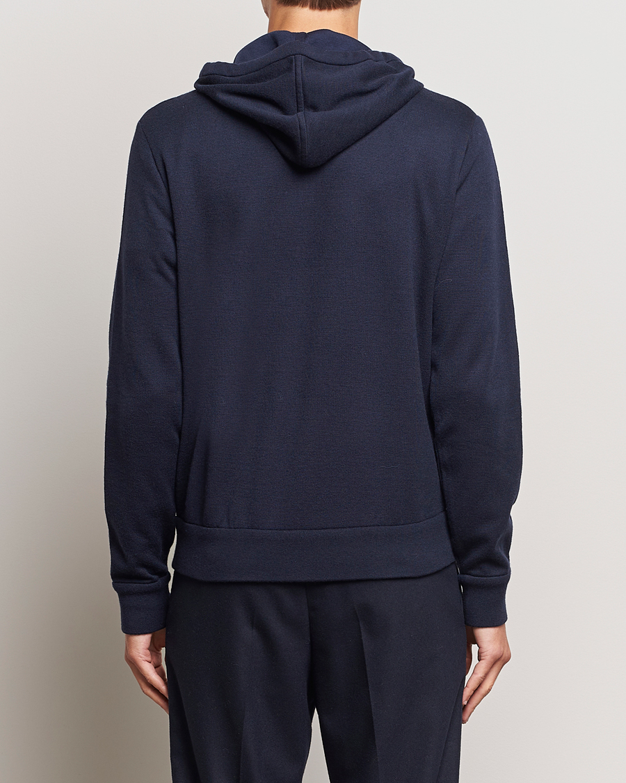 Herre | Trøjer | Ralph Lauren Purple Label | Luxury Fleece Full Zip Sweater Navy