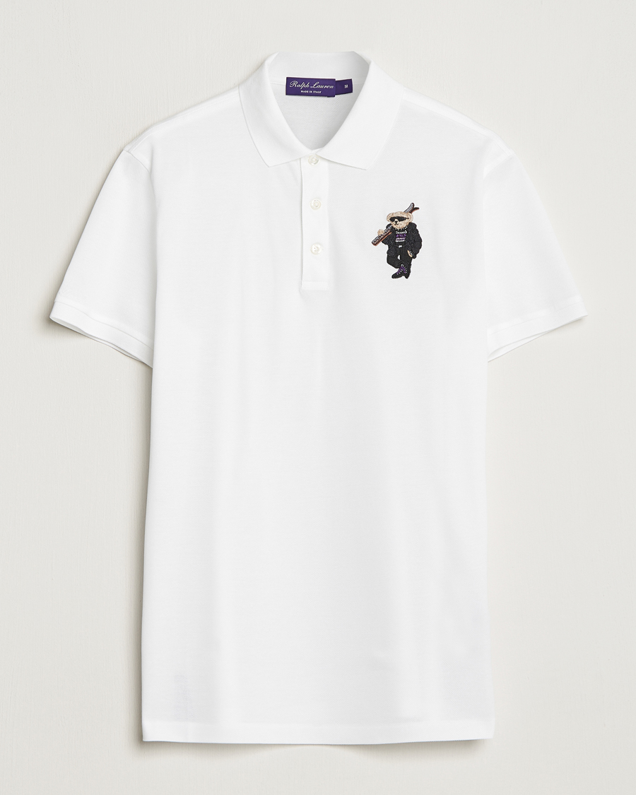 Herre | Polotrøjer | Ralph Lauren Purple Label | Ski Bear Polo White