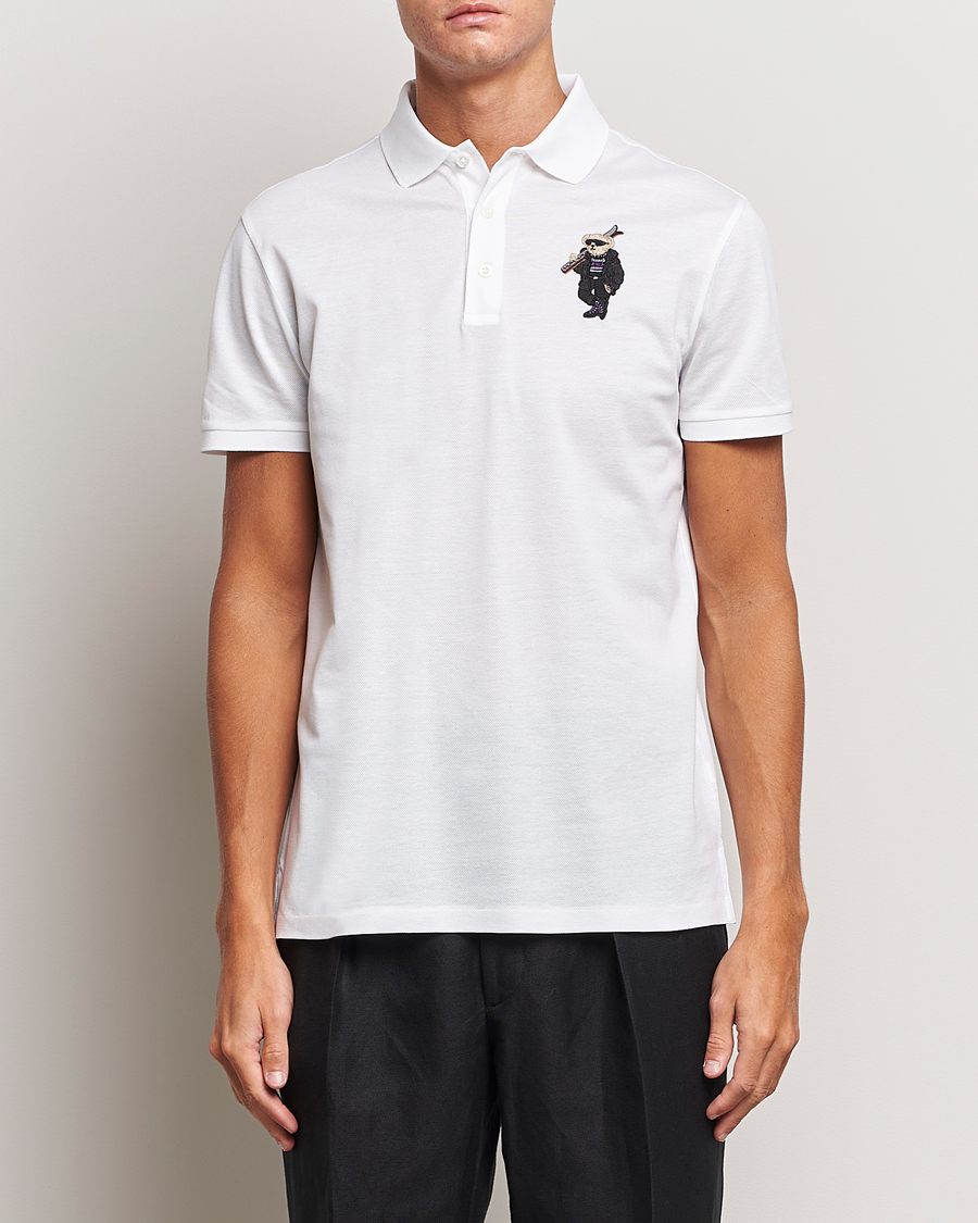 Herre | Polotrøjer | Ralph Lauren Purple Label | Ski Bear Polo White