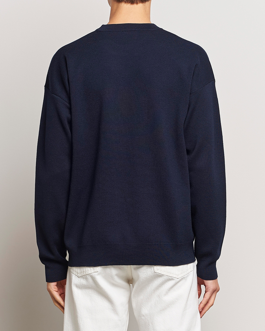 Herre | Trøjer | Drôle de Monsieur | Flower Slogan Sweater Navy
