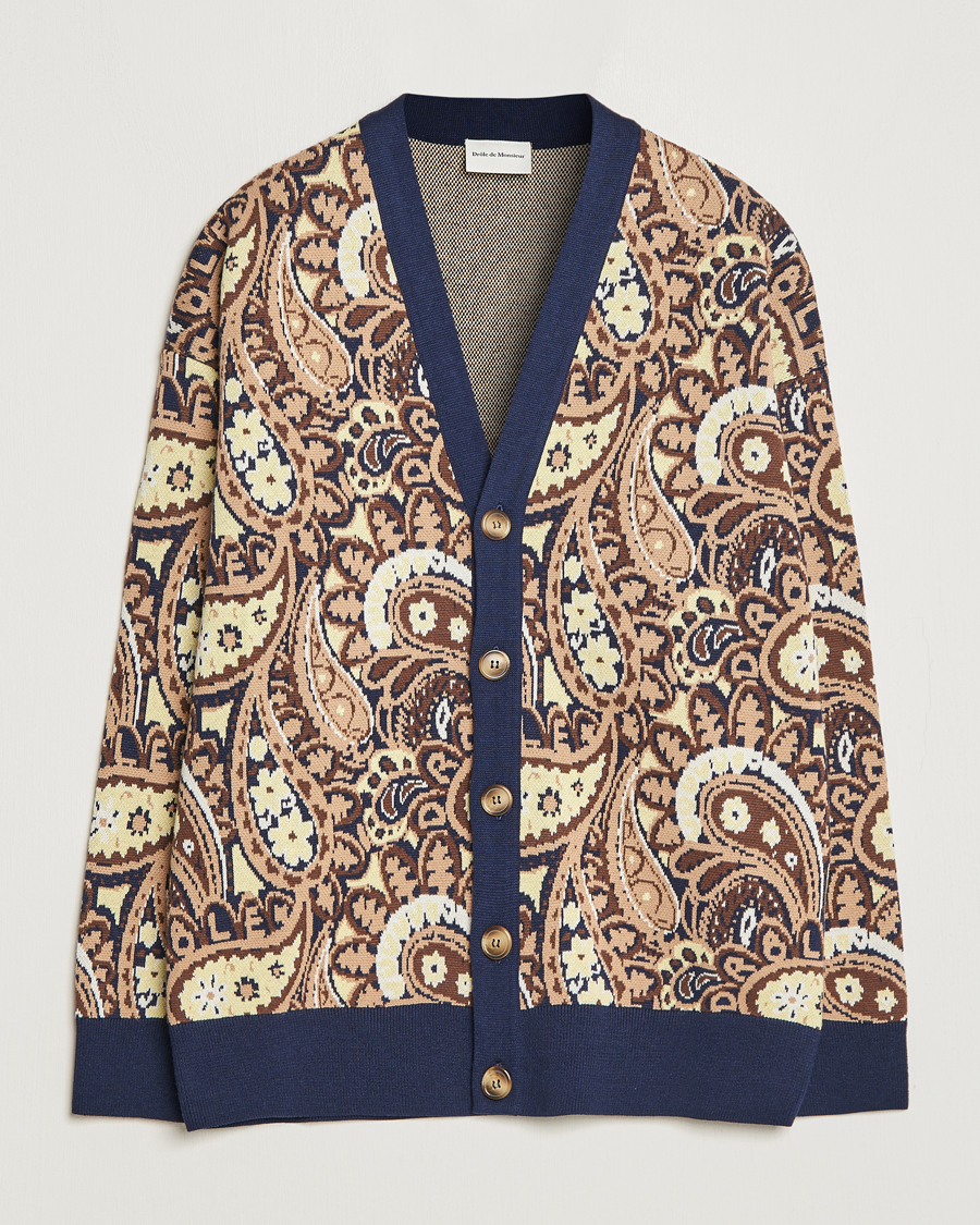 Herre | Trøjer | Drôle de Monsieur | Le Cardigan Paisley Navy