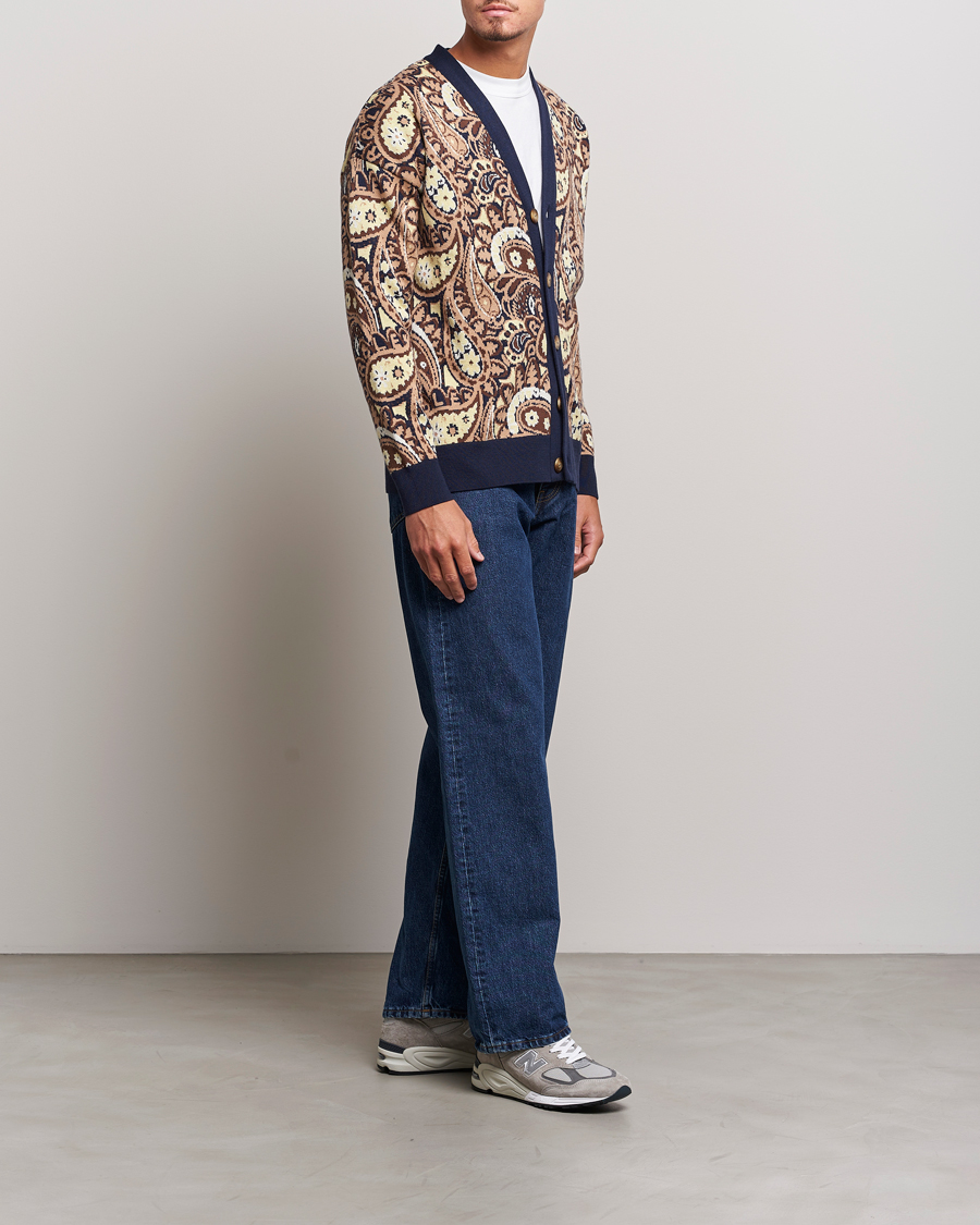 Herre | Trøjer | Drôle de Monsieur | Le Cardigan Paisley Navy