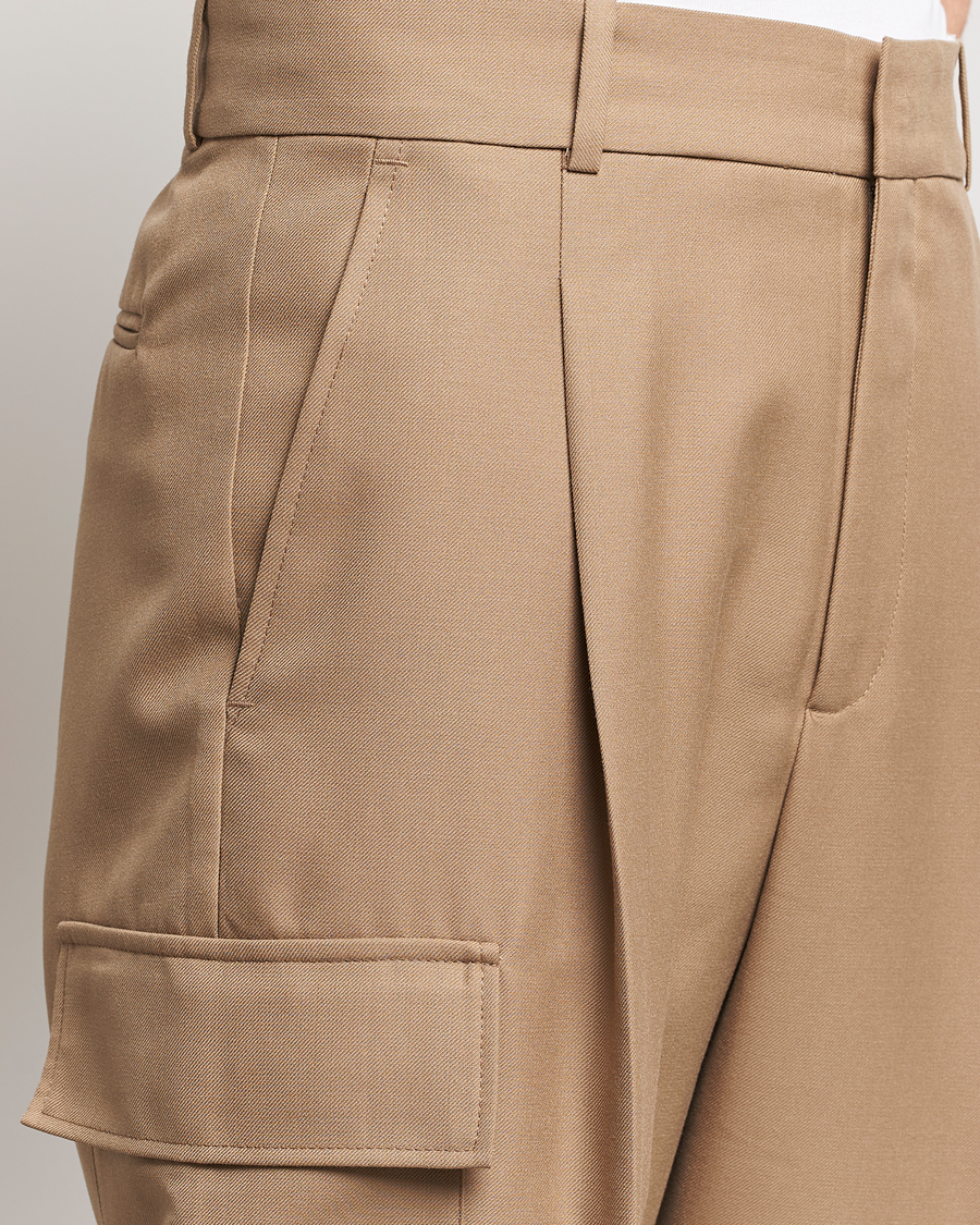 Herre | Bukser | Drôle de Monsieur | Flannel Cargo Pants Beige