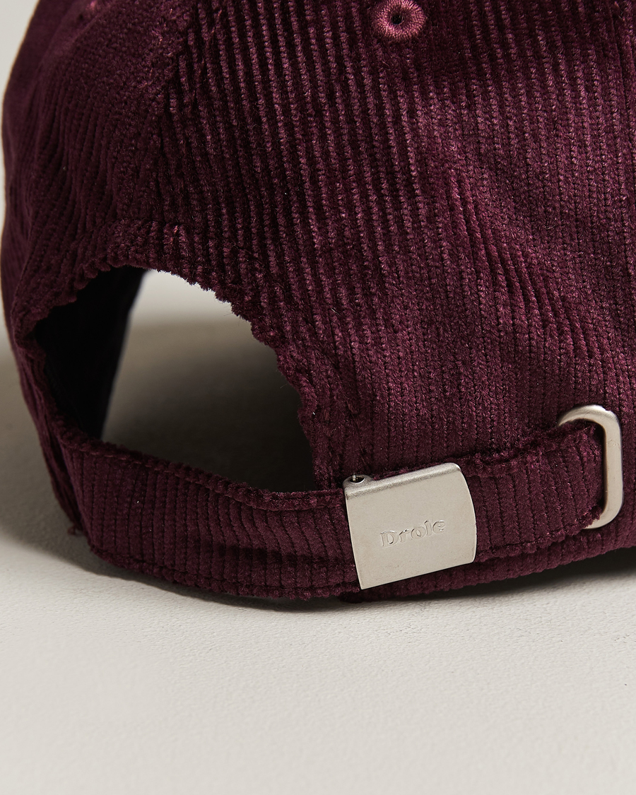 Herre | Drôle de Monsieur Signature Corduroy Cap Wine | Drôle de Monsieur | Signature Corduroy Cap Wine