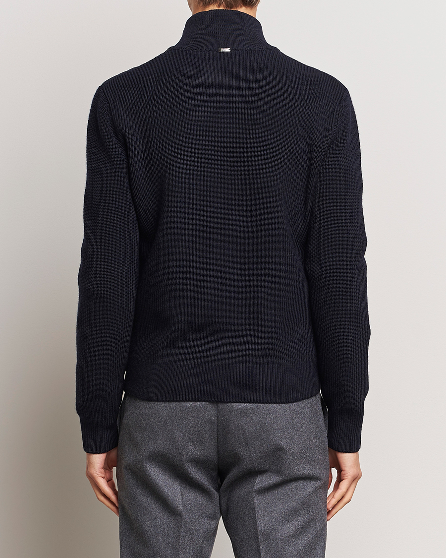 Herre | Jakker | Herno | Knitted Hybrid Jacket Navy