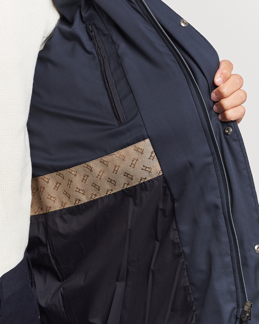 Herre | Jakker | Herno | Faux Fur Down Parka Navy