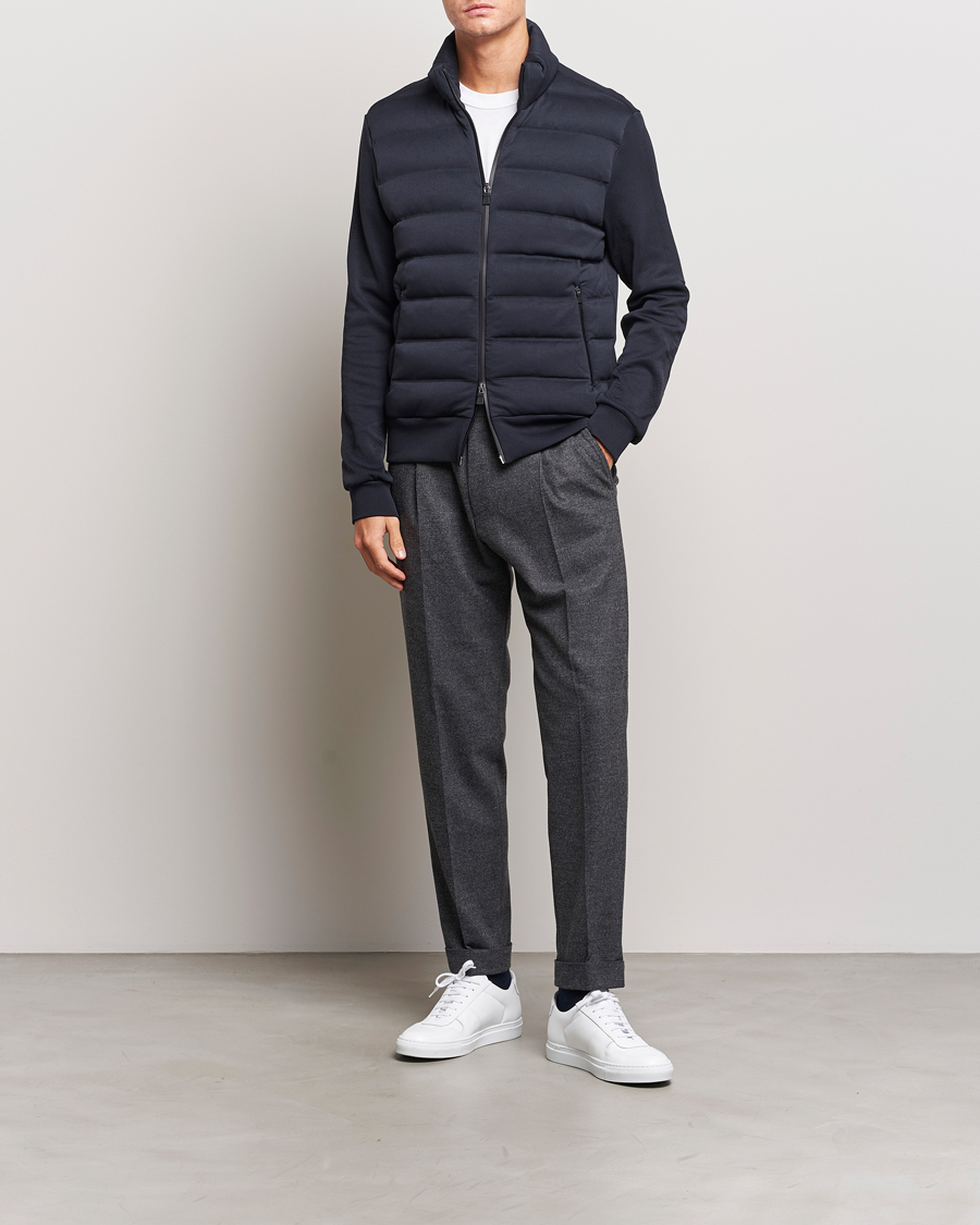 Herre | Trøjer | Herno | Laminar Zip Cardigan Navy