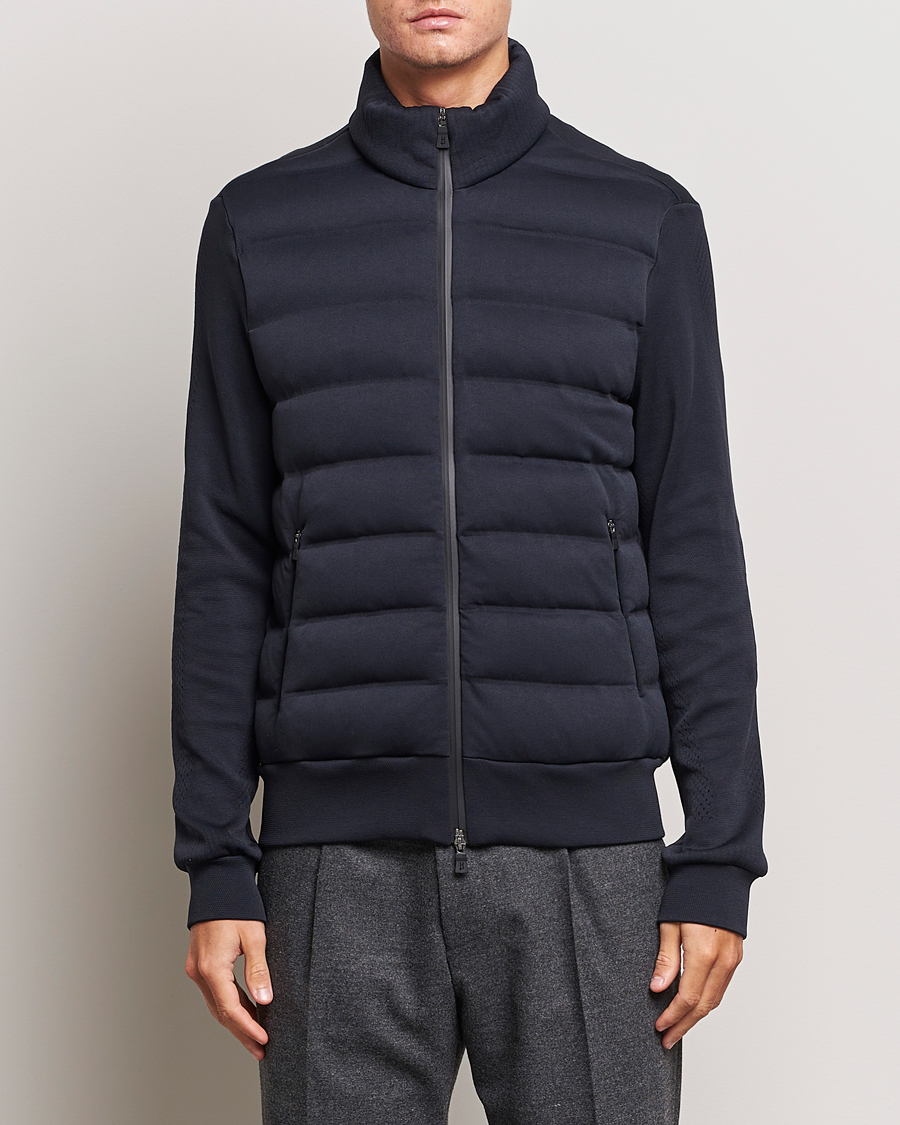 Herre | Trøjer | Herno | Laminar Zip Cardigan Navy