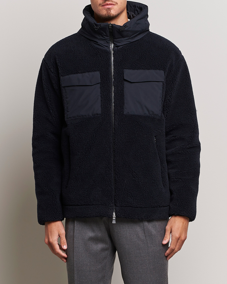 Herre | Jakker | Herno | Laminar Fleece Jacket Navy