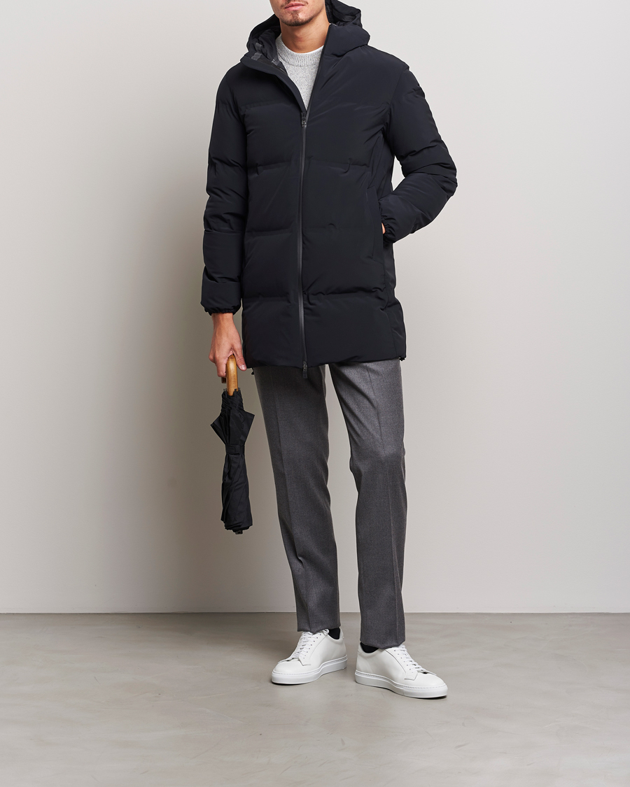 Herre | Jakker | Herno | Laminar Stretch Nylon Down Coat Navy