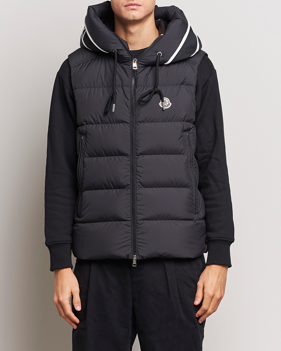 Herre | Veste | Moncler | Cardamine Hooded Down Vest Black
