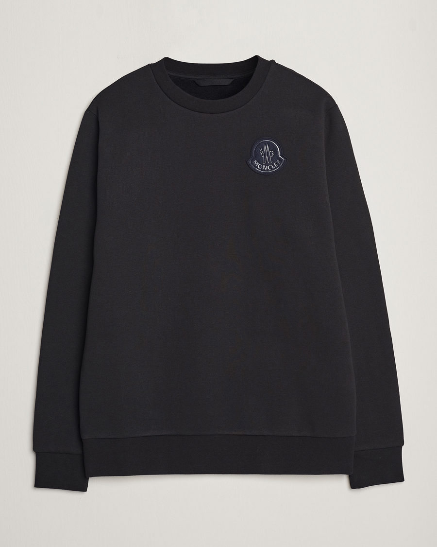 Herre | Trøjer | Moncler | Tonal Patch Logo Sweatshirt Black