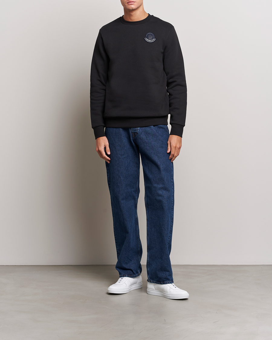 Herre | Trøjer | Moncler | Tonal Patch Logo Sweatshirt Black