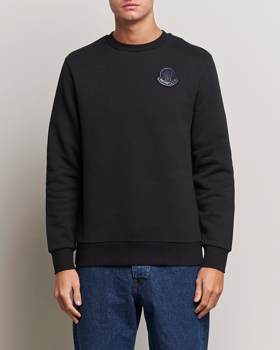 Herre | Trøjer | Moncler | Tonal Patch Logo Sweatshirt Black