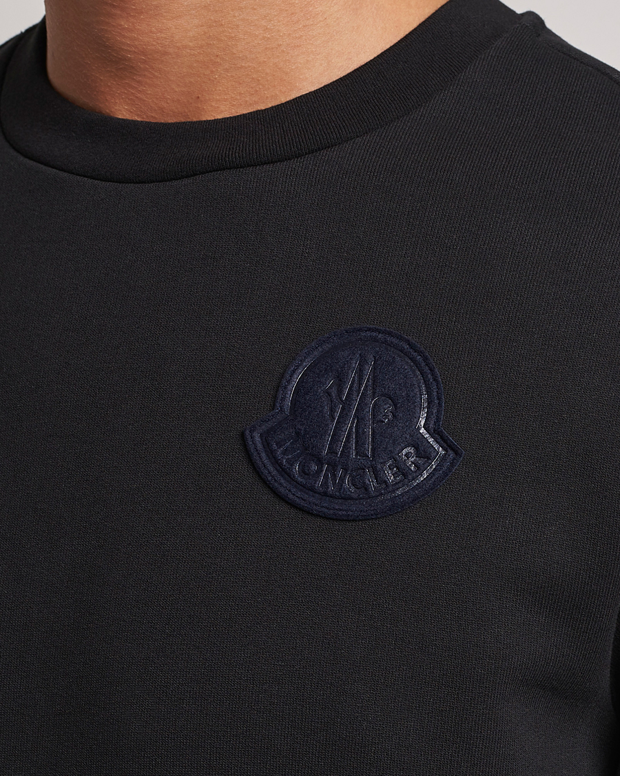 Herre | Trøjer | Moncler | Tonal Patch Logo Sweatshirt Black