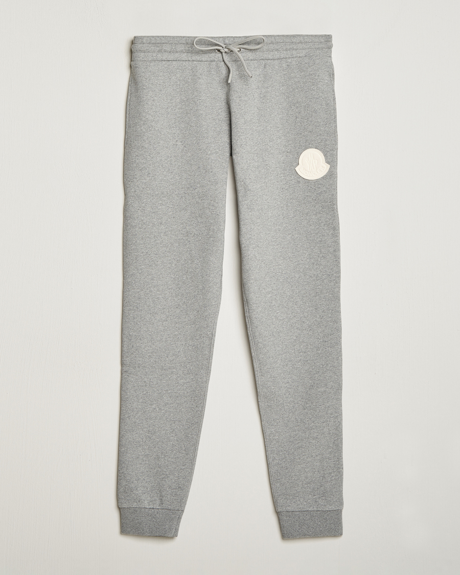Herre | Sweatpants | Moncler | Patch Logo Sweatpants Light Grey