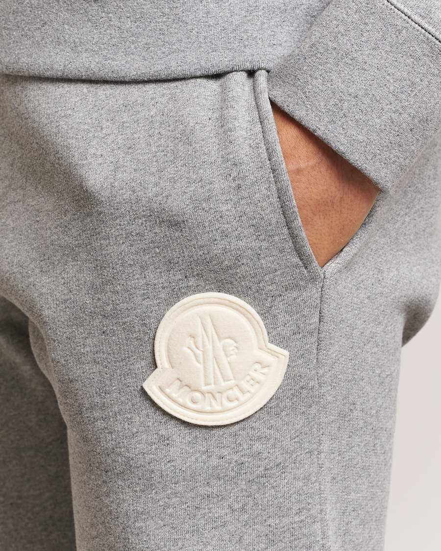 Herre | Bukser | Moncler | Patch Logo Sweatpants Light Grey