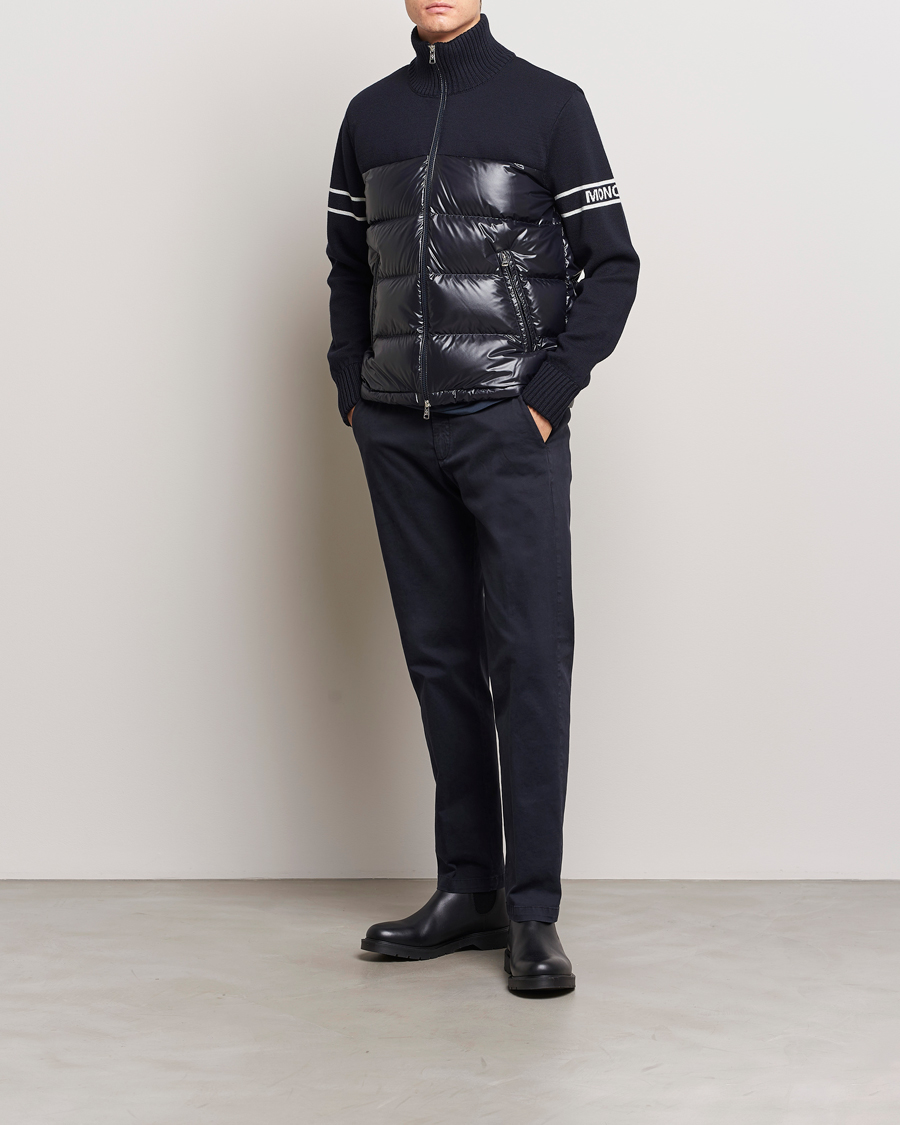 Herre | Jakker | Moncler | Down Hybrid Jacket Navy