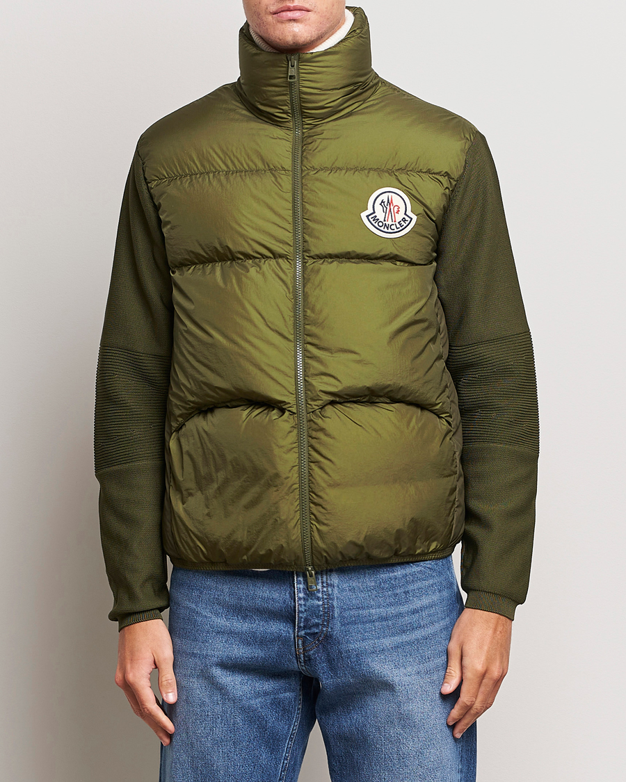 Herre | Trøjer | Moncler | Hybrid Cardigan Military Green