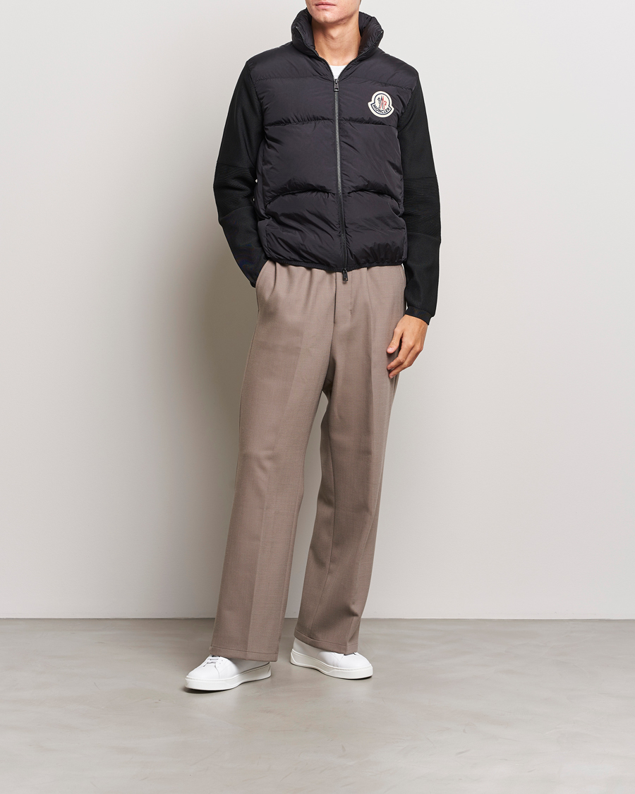 Herre | Trøjer | Moncler | Hybrid Cardigan Black