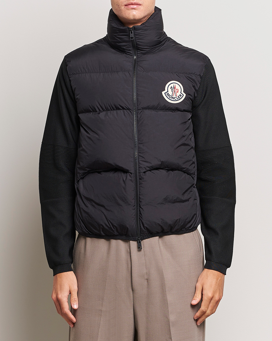 Herre | Trøjer | Moncler | Hybrid Cardigan Black