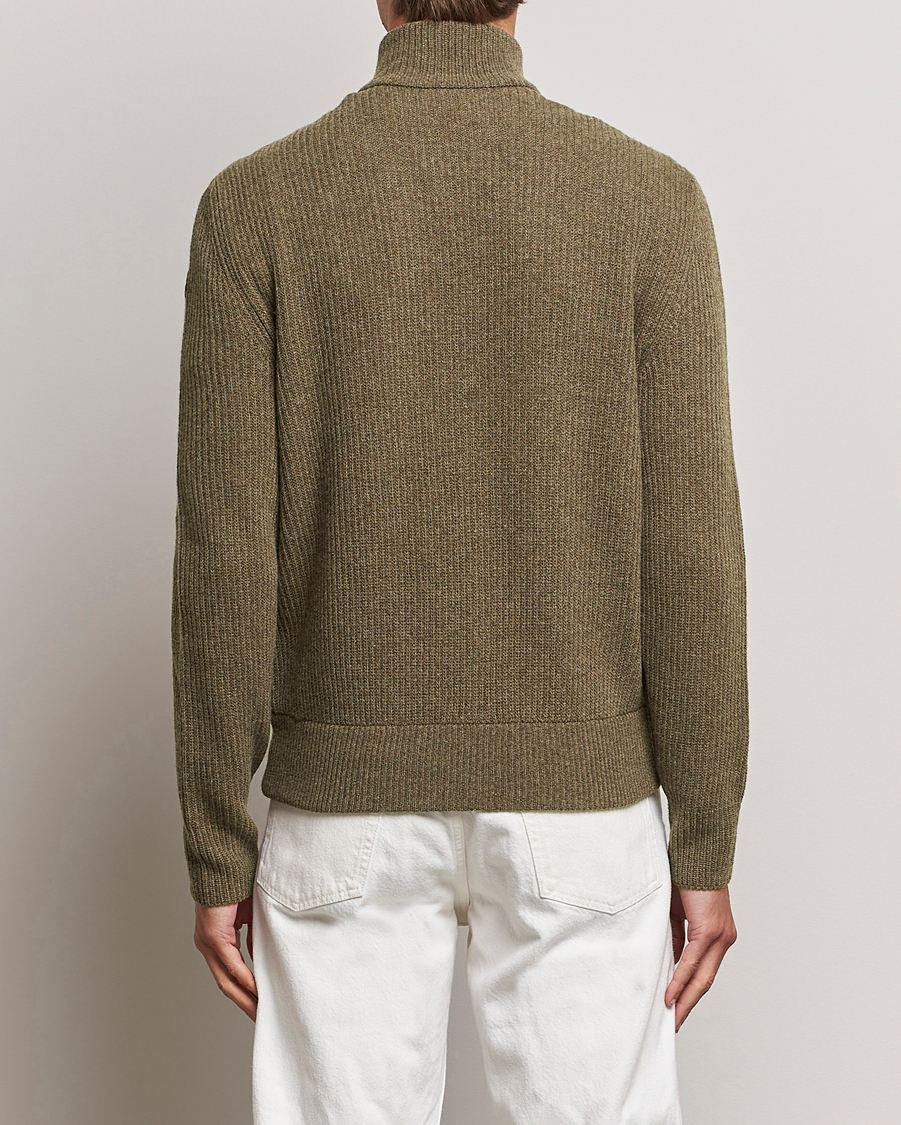 Herre | Trøjer | Moncler | Corduroy Zip Cardigan Taupe