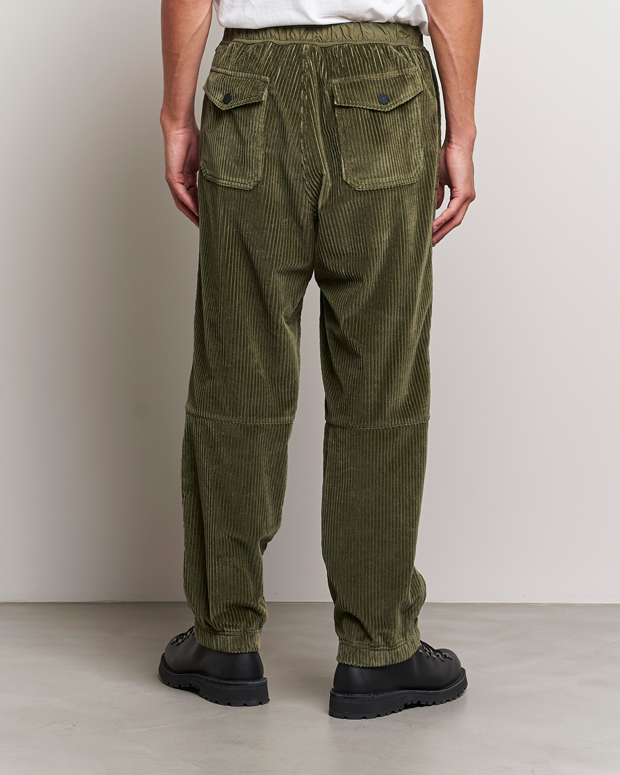 Herre | Bukser | Moncler Grenoble | Tech Panel Corduroy Trousers Olive