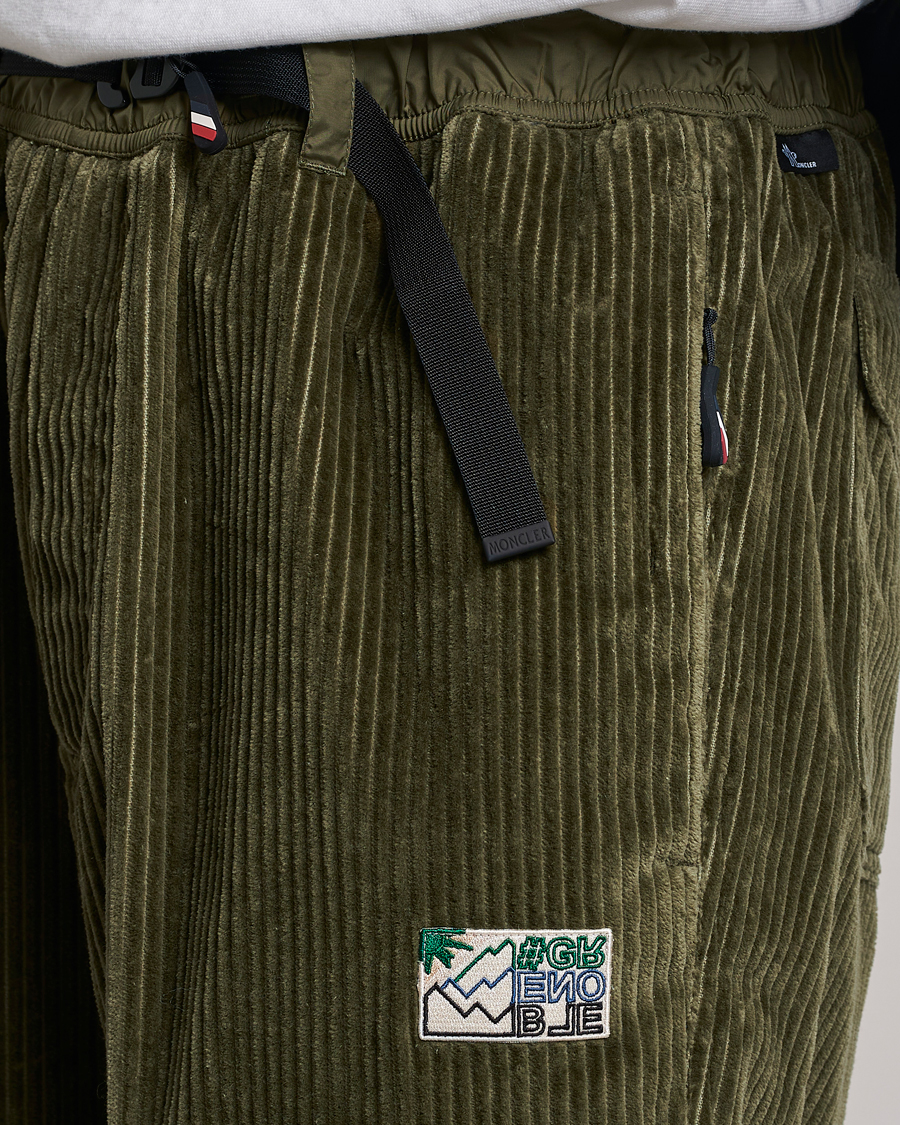 Herre | Bukser | Moncler Grenoble | Tech Panel Corduroy Trousers Olive
