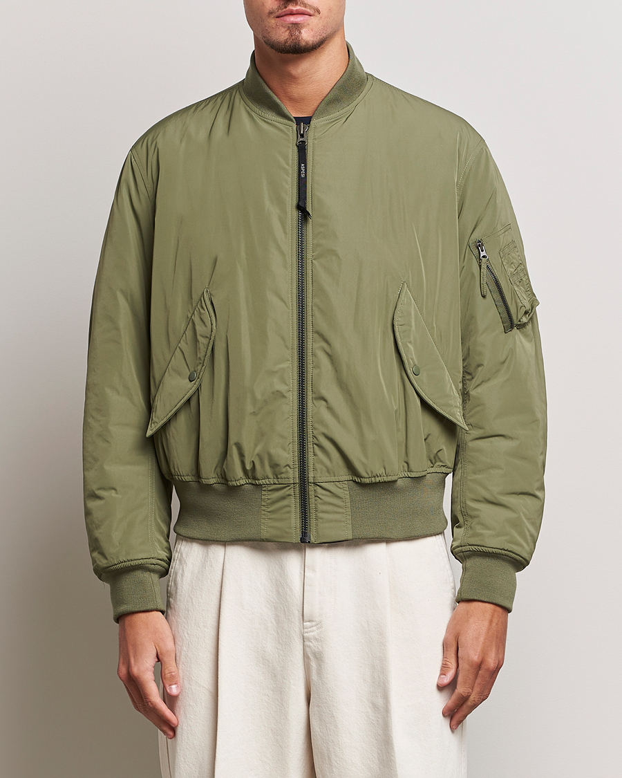 Herre | Italian Department | Aspesi | Gunner Nylon Flight Bomber Olive