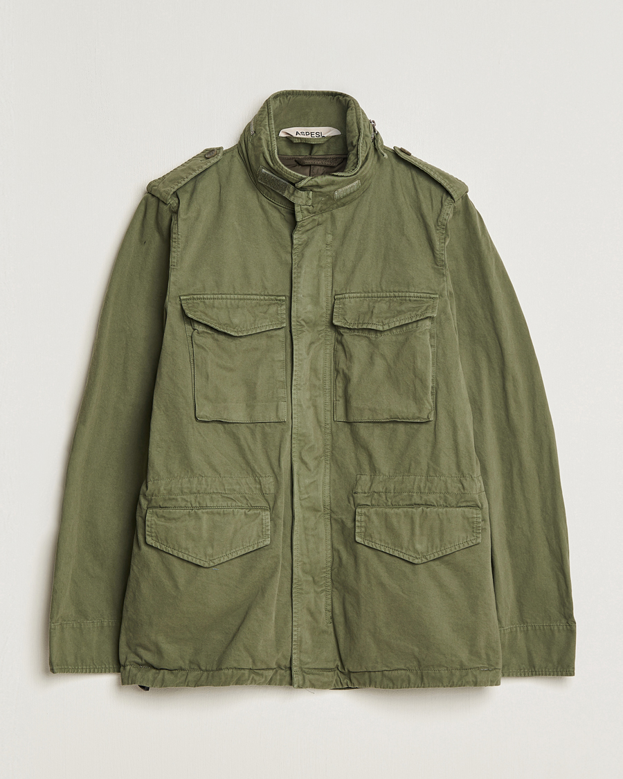 Herre | Jakker | Aspesi | Lined Cotton Field Jacket Military