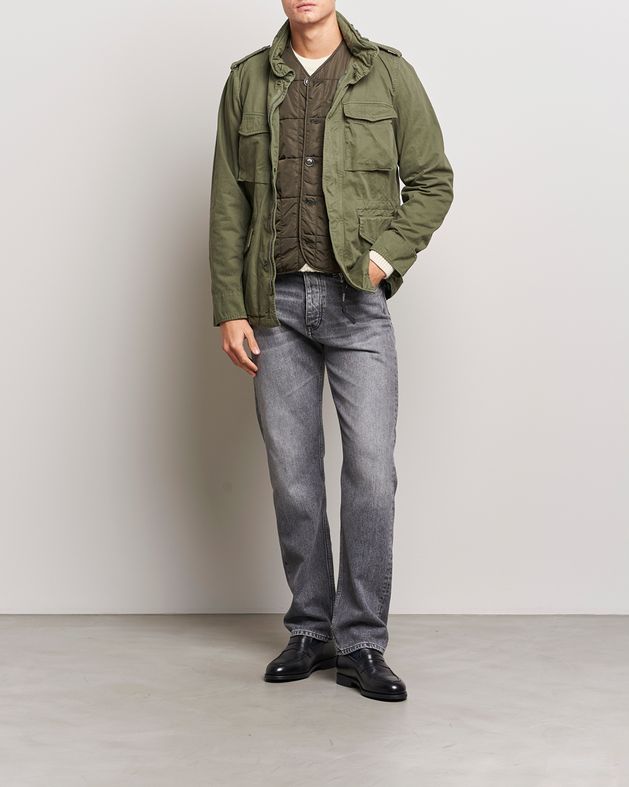 Herre | Jakker | Aspesi | Lined Cotton Field Jacket Military