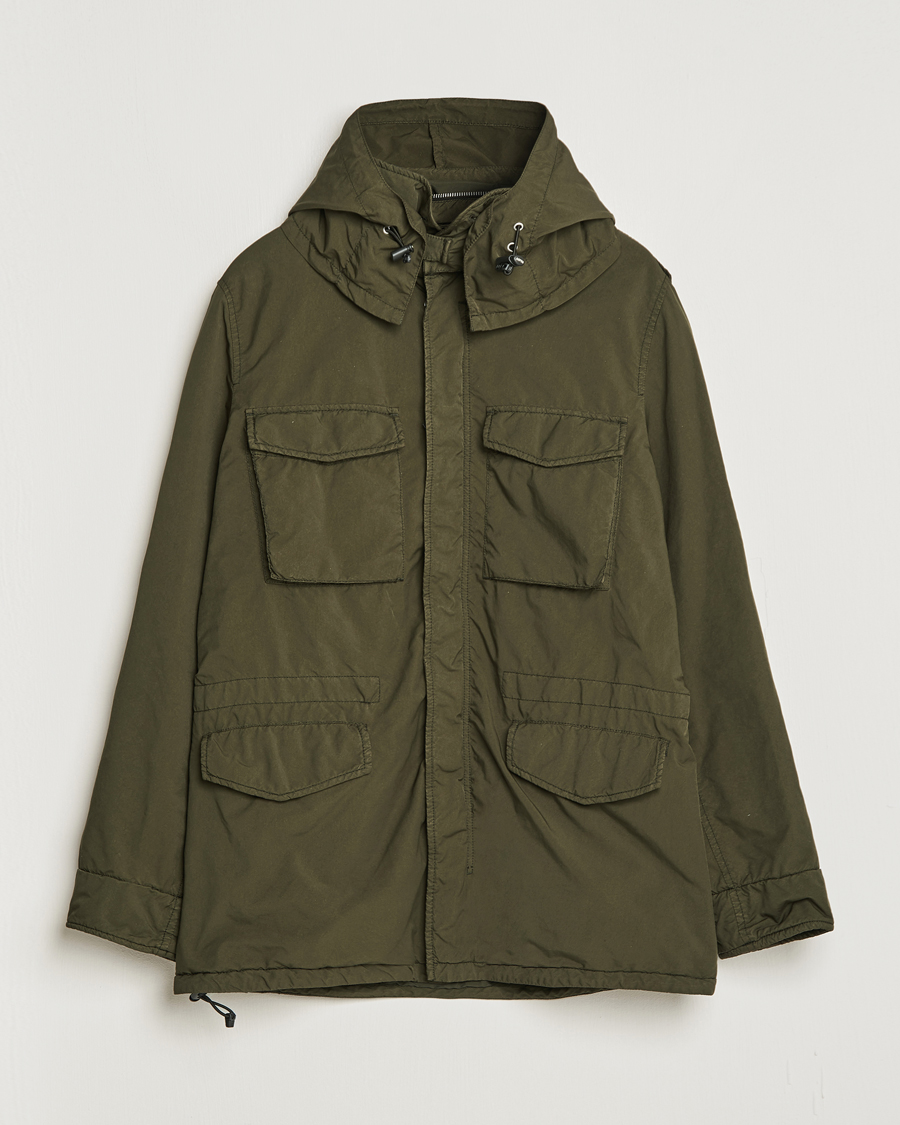 Herre | Jakker | Aspesi | Garment Dyed Field Jacket Dark Military