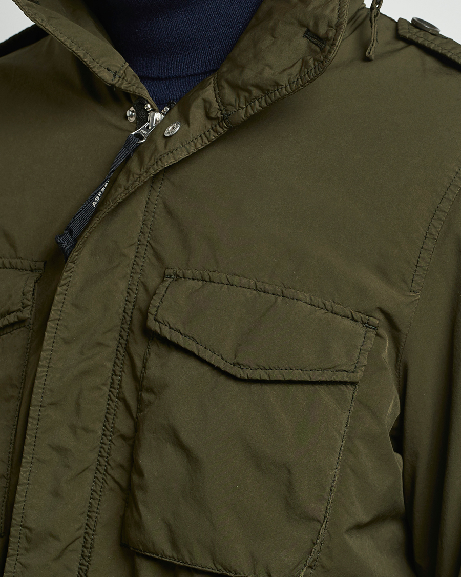 Herre | Jakker | Aspesi | Garment Dyed Field Jacket Dark Military
