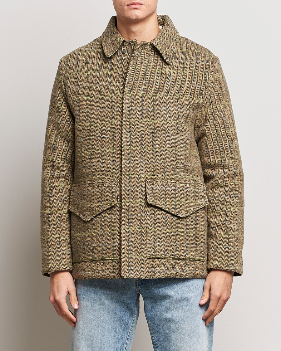 Herre | Moderne jakker | Aspesi | Tweed Hunting Jacket Green Check